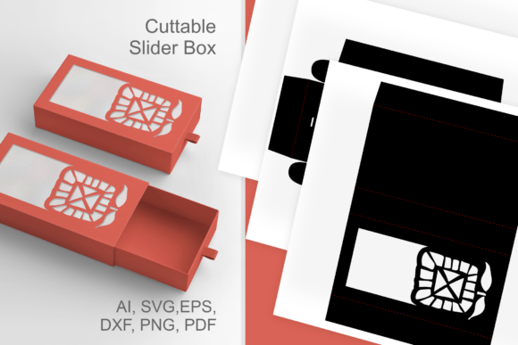 Abstract Sunflower Wide Window Favor Box – A 3D SVG Summer Design for Elegant Packaging
