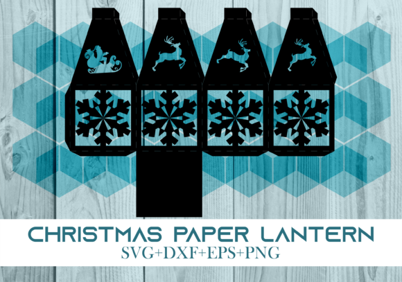 Christmas Paper Lantern Series 0388: A Festive 3D SVG for Seasonal Branding