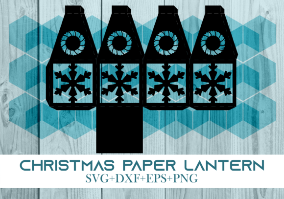 Christmas Paper Lantern Series 0412 – A Festive 3D SVG for Holiday Crafts