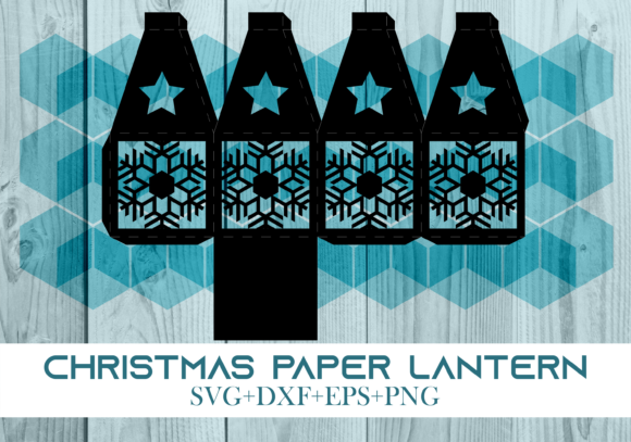 Christmas Paper Lantern Series 0495: A 3D SVG That Elevates Holiday Branding
