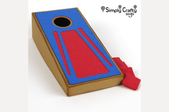 Desktop Cornhole Game SVG: A 3D SVG Design for Sporty, Playful Branding