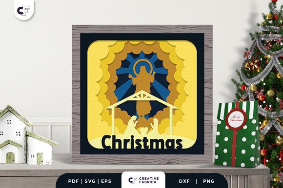 Lighted Nativity 3D Shadow Box SVG Review